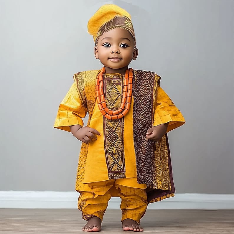 Image for junior agbada attire