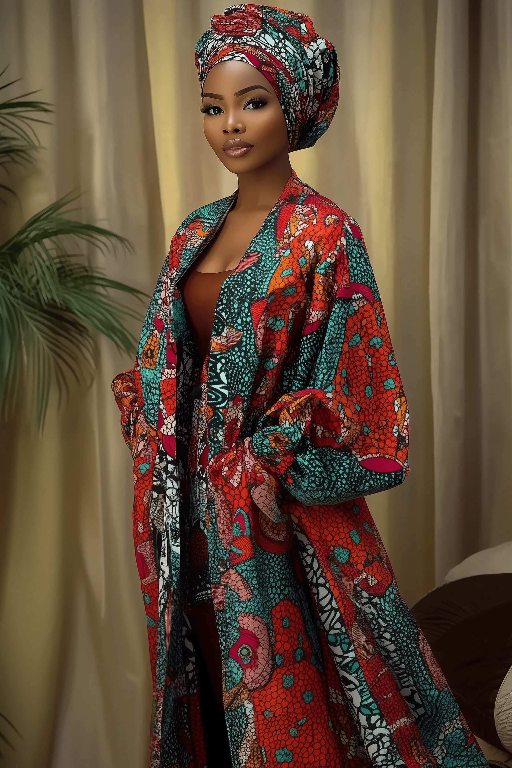 Image for Ankara Kimono attire