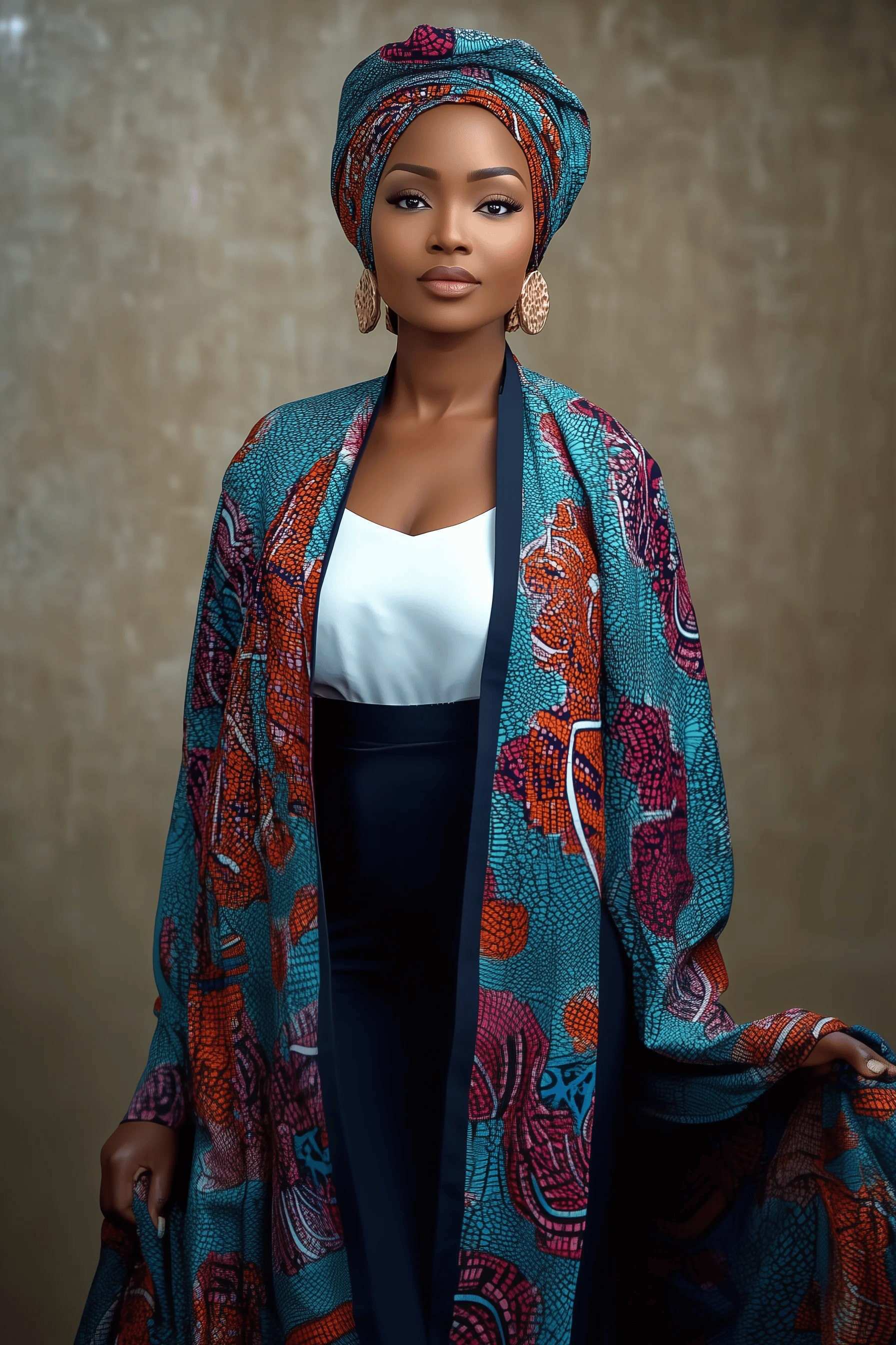 Image for Ankara Kimono attire