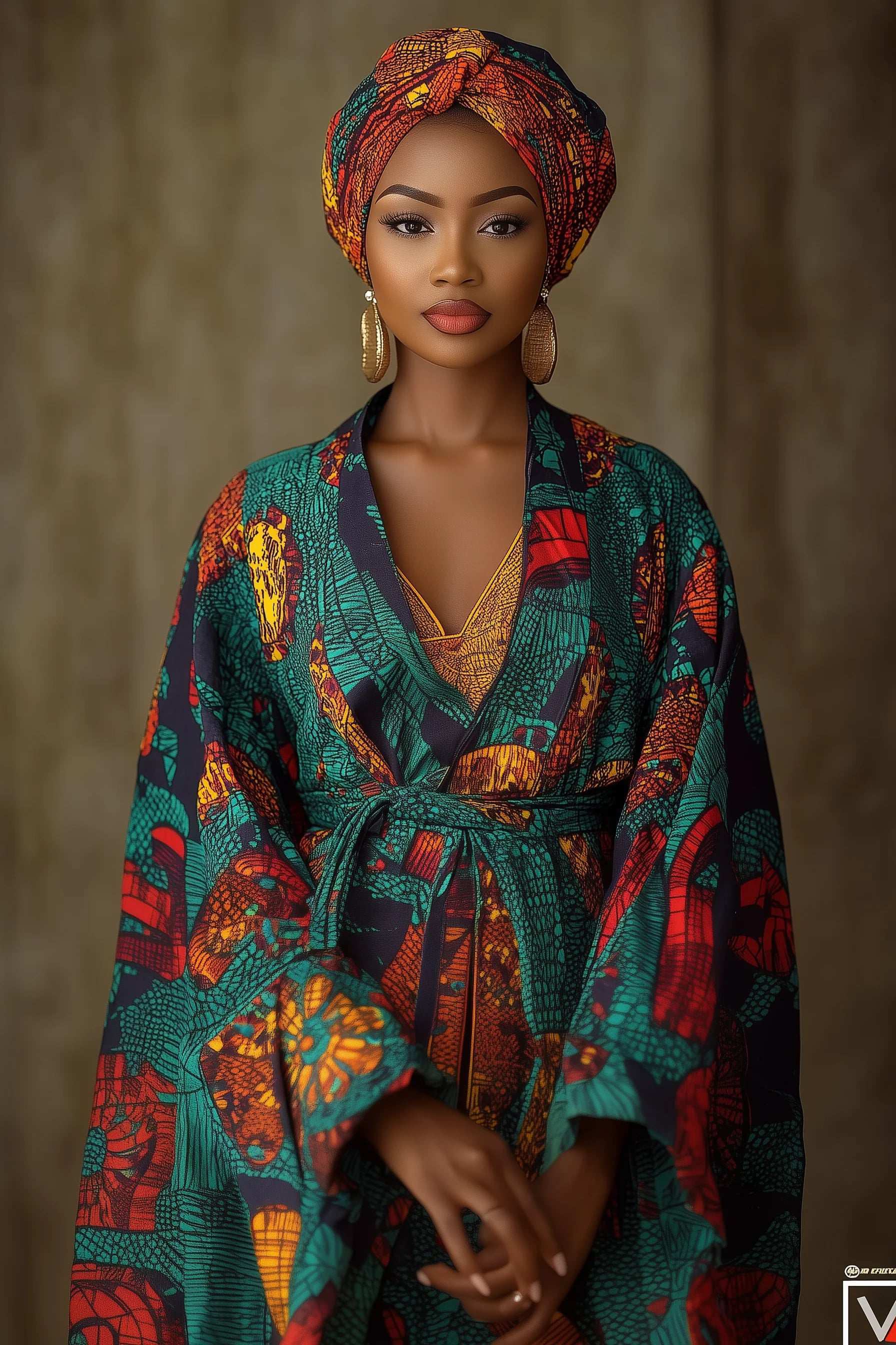 Image for Ankara Kimono attire