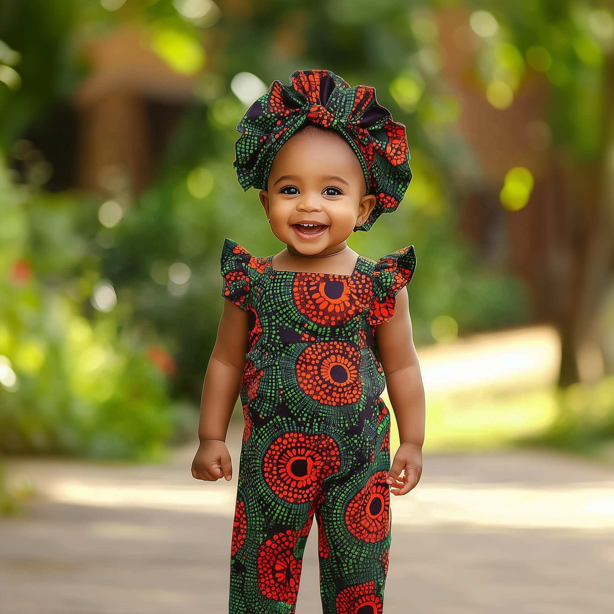 Image for junior ankara jumpsuit attire